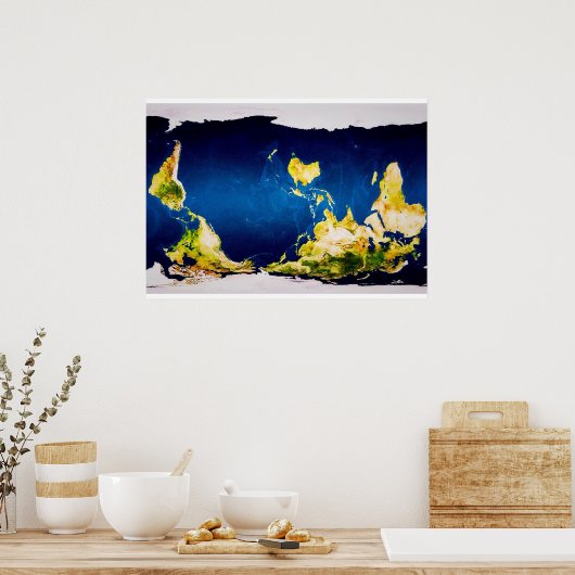 McArthur's New WorldMap ポスター (キッチン)