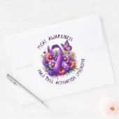 MCASマスト細胞活性化症候群認識度 ラウンドシール (封筒)