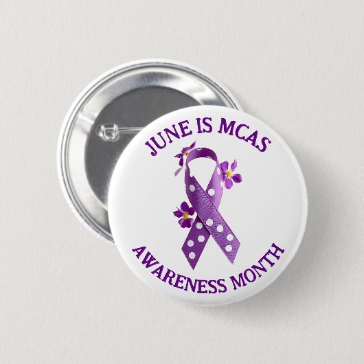 MCASマスト細胞活性化症候群認識度 缶バッジ (正面&裏面)