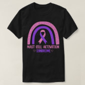 MCAS Mast Cell Activation Syndrome Awareness Ribbo Tシャツ (デザイン正面)