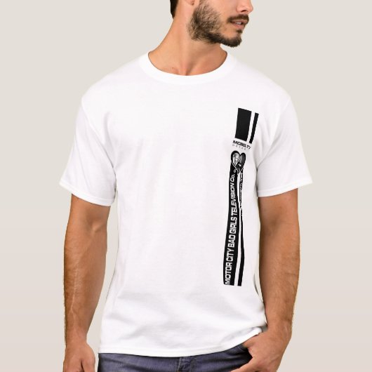 mcbg.tvのバイクもしくは自転車に乗る人の女の子 tシャツ (正面)