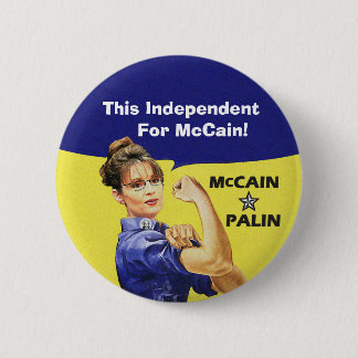 McCainのためのこの独立者! 缶バッジ