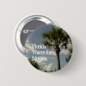 McCainのためのフロリダの投票者 缶バッジ (正面&裏面)