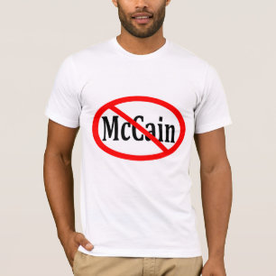 McCainのワイシャツを通した赤いスラッシュ Tシャツ