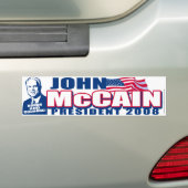 McCainの大統領2008バンパーステッカー バンパーステッカー (車上)