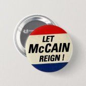 McCainの統治を許可して下さい 缶バッジ (正面&裏面)