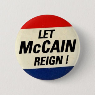 McCainの統治を許可して下さい 缶バッジ