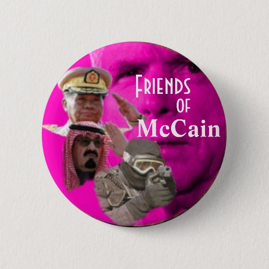 McCainの議案通過運動者ボタン 缶バッジ (正面)