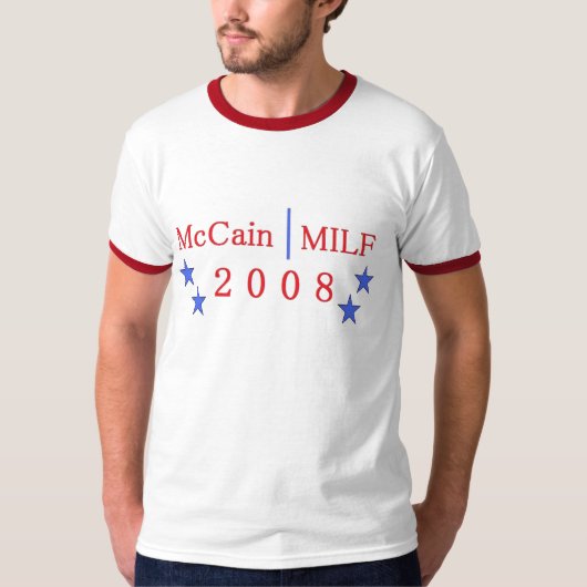 mccainのmilfのTシャツ Tシャツ (正面)