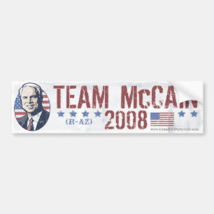 McCainはバンパーステッカーを織りました バンパーステッカー