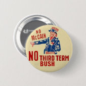 McCainボタン無し 缶バッジ (正面&裏面)