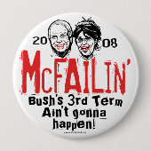 McCain反Palin McFailinボタン 缶バッジ (正面)