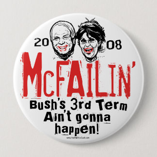 McCain反Palin McFailinボタン 缶バッジ