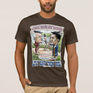 McCain対オバマの決闘 Tシャツ