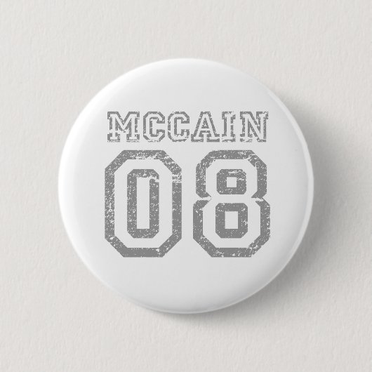 MCCAIN 08 Tシャツ 缶バッジ (正面)