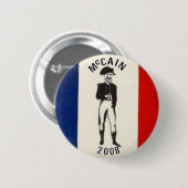 McCain 2008年のナポレオンボタン 缶バッジ (正面&裏面)