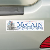 McCain GOP象2008年を選んで下さい バンパーステッカー (車上)
