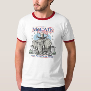 McCain GOP象2008年を選んで下さい Tシャツ