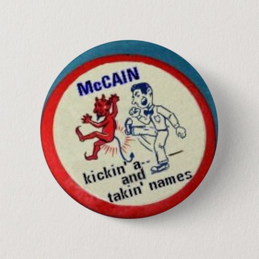 McCain Kickin a- -ボタン 缶バッジ (正面)