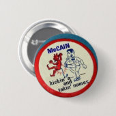 McCain Kickin a- -ボタン 缶バッジ (正面&裏面)