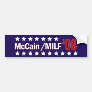 McCain MILF 08 バンパーステッカー
