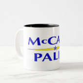 McCain Palinのコーヒー・マグ ツートーンマグカップ (正面左)