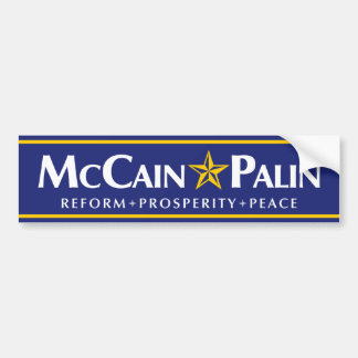 McCain-Palinのバンパーステッカー バンパーステッカー
