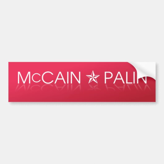 McCain * Palinの共和党員 バンパーステッカー (正面)