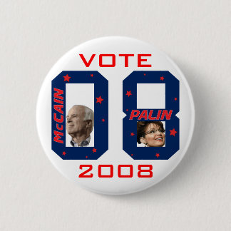 McCain Palinの投票2008年 缶バッジ