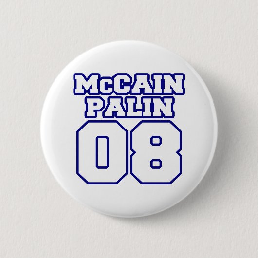 McCain Palinジャージー 缶バッジ (正面)