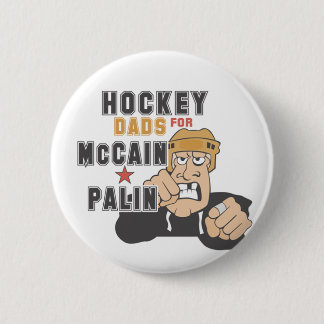 McCain Palinボタンのためのホッケーのパパ 缶バッジ