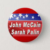 McCain/Palin 缶バッジ (正面)