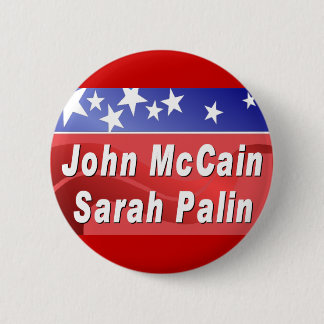 McCain/Palin 缶バッジ