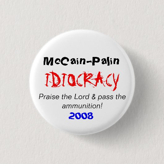McCain/Palin 缶バッジ (正面)