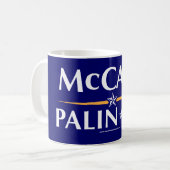 McCain-Palin 08のマグ コーヒーマグカップ (正面左)
