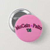 McCain Palin 「08ボタン 缶バッジ (正面&裏面)