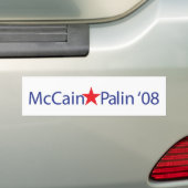 MCCAIN-PALIN 「08 バンパーステッカー (車上)