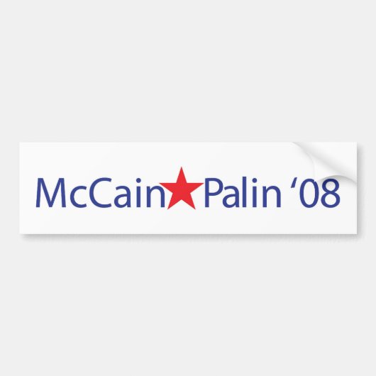 MCCAIN-PALIN 「08 バンパーステッカー (正面)