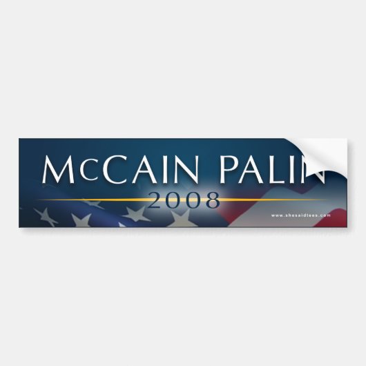 McCain Palin 2008のバンパーステッカー バンパーステッカー (正面)