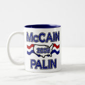 McCain Palin 2008年 ツートーンマグカップ (左)