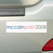 McCain Palin 2008年 バンパーステッカー (車上)