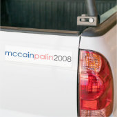 McCain Palin 2008年 バンパーステッカー (トラック上)
