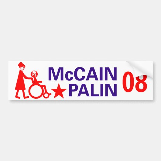 McCain Palin 2008年 バンパーステッカー (正面)