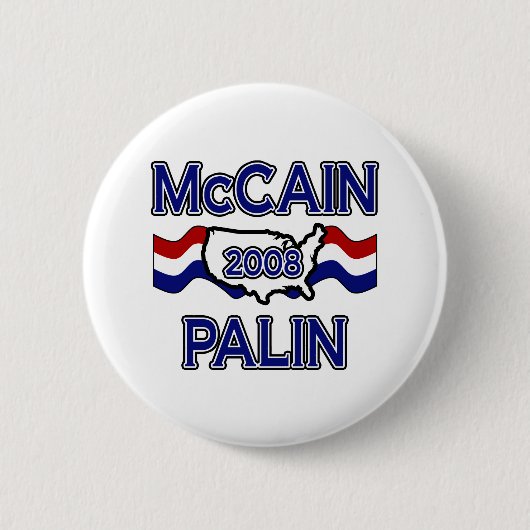 McCain Palin 2008年 缶バッジ (正面)