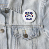 McCain Palin 2008年 缶バッジ (インサイチュ)