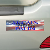 McCain Palin Bumerのステッカー バンパーステッカー (車上)