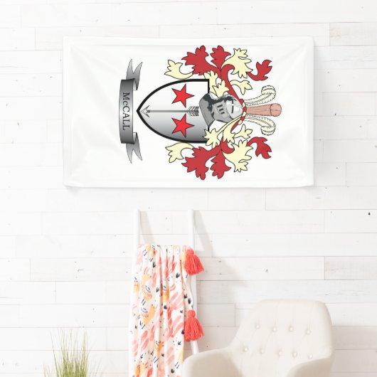 McCallの家紋の紋章付き外衣 横断幕 (インサイチュ)