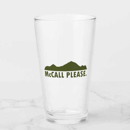 McCall Idahoお願い タンブラーグラス (正面)