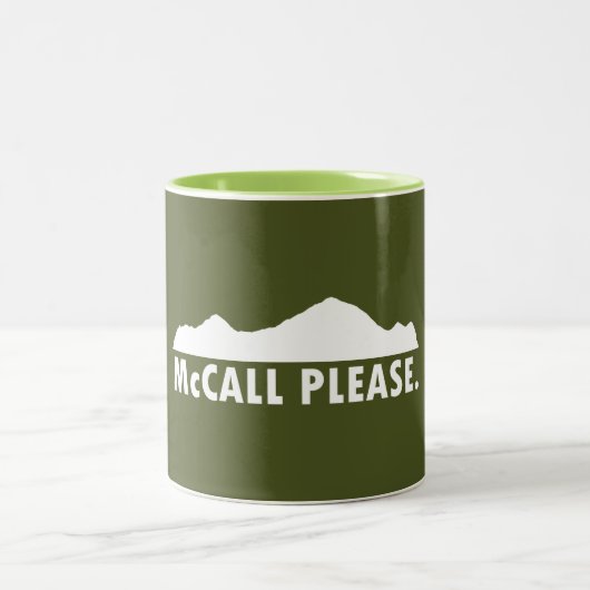 McCall Idahoお願い ツートーンマグカップ (中央)