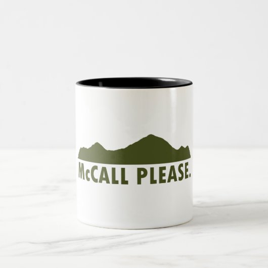McCall Idahoお願い ツートーンマグカップ (中央)